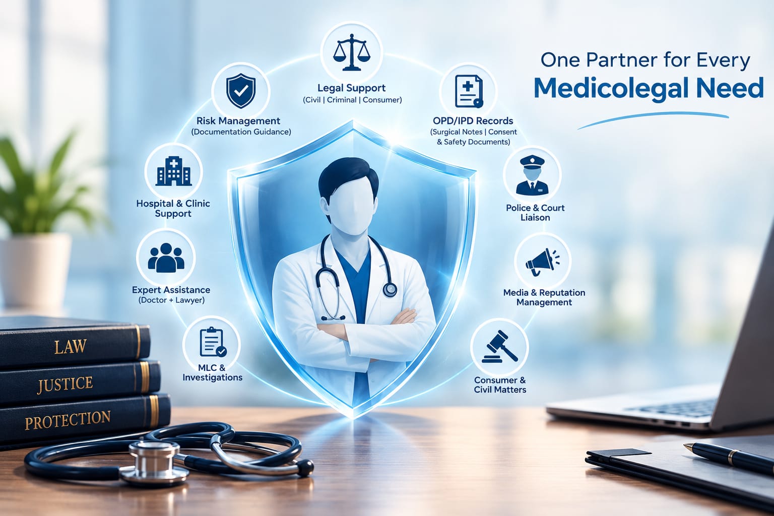 Rapid medico-legal support for healthcare professionals